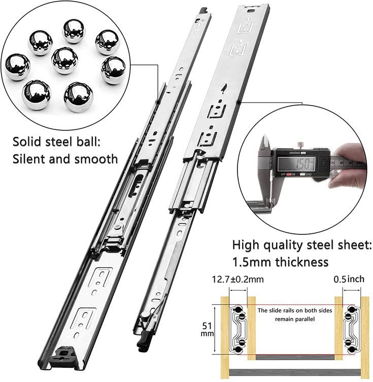 Full SS Drawer Channel 18"